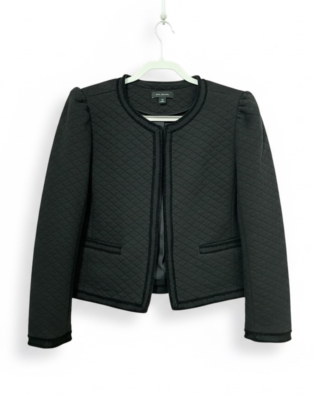 Ann Taylor Puff Shoulder Quilted Jacket Size 12